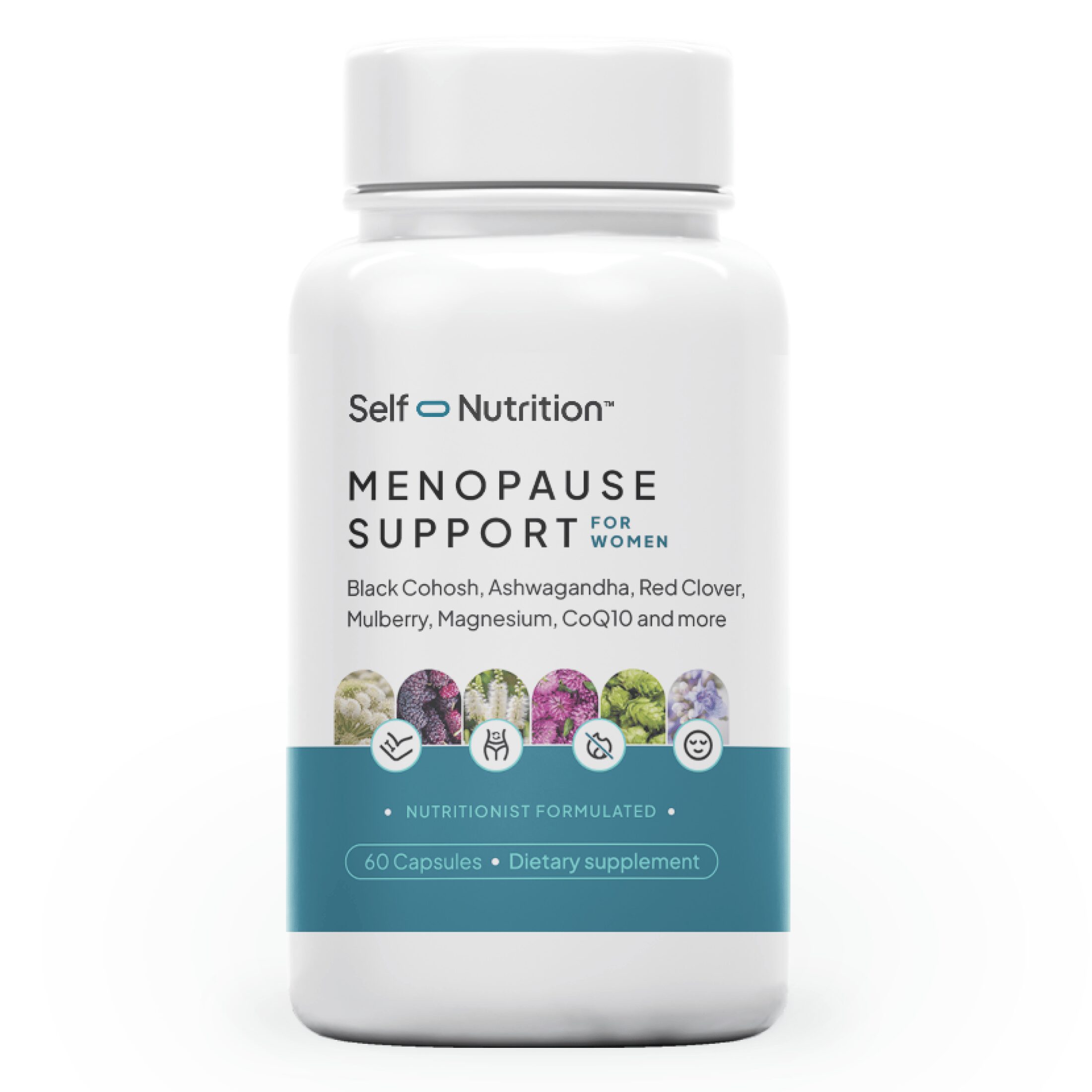 Menopause Support Supplement with Ashwagandha, Black Cohosh and CoQ10, 60 Capsules - Image 2