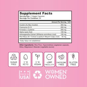 Fertility Support Supplement for Women with Inositol, CoQ10 & NAC - Image 7