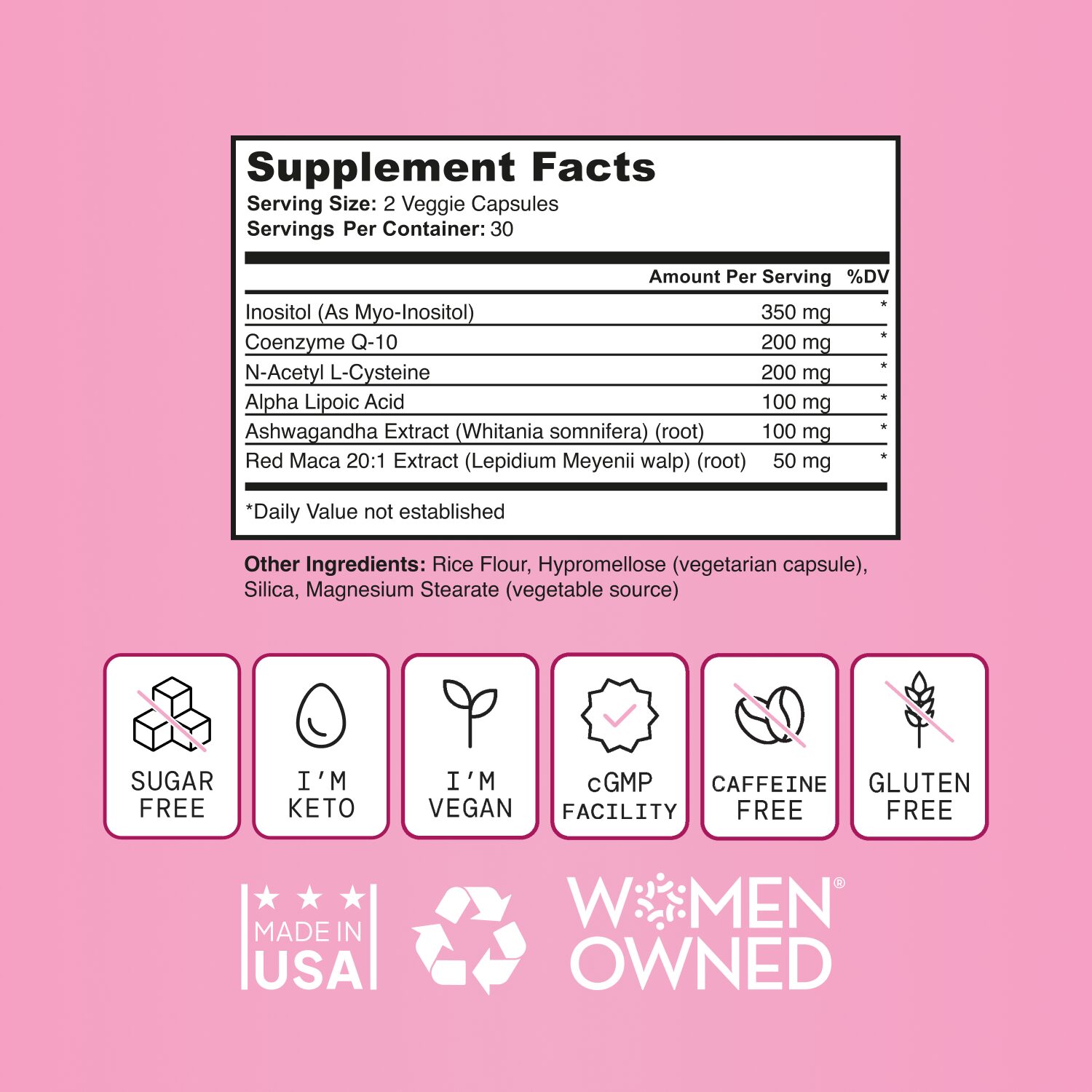 Fertility Support Supplement for Women with Inositol, CoQ10 & NAC - Image 7