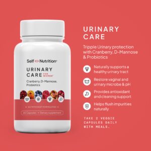 Self Nutrition Urinary Care supplement bottle for women's urinary tract and bladder support